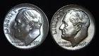 1959-P  D 10C Roosevelt Dime (2  Coins) BU 90% Silver 26ctt0111-5