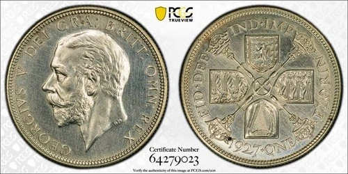 1927 George V Florin — photo from the most recent tracked eBay sale
