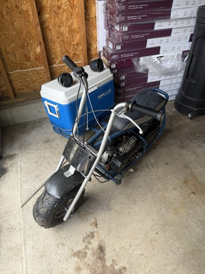 #ad #ad Mini bike pit bike with custom side car cooler *needs work Unique Gas Powered $112.50
