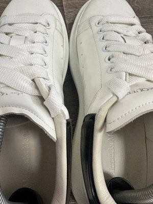 alexander mcqueen sneakers men white leather 553770 sz43 D | eBay
