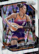 2025 Panini Prizm WNBA #4 Satou Sabally White Seismic Prizms
