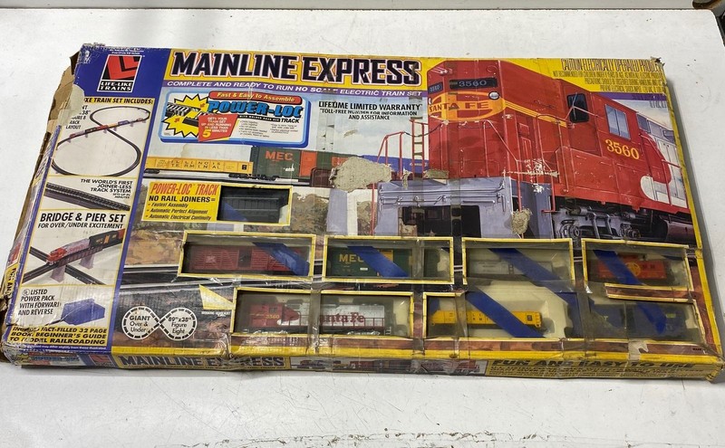 Life-Like Mainline Express HO Scale Santa Fe Electric Train Set Parts Repair
