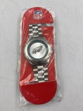 Orologio Ewatch Factory NFL Eagles Quarzo Uomo 30m Argento Giappone Analogico Nuovo