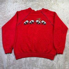 Sudadera De Colección San Francisco Zoo Panda Gigante Talla Lg Hecha en EE. UU. Años 70 80 Ver Fotos