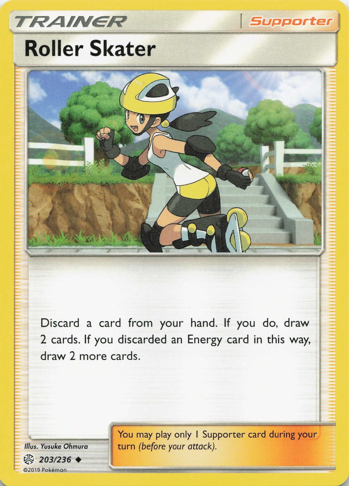 Pokémon TCG Roller Skater #203/236 SM - Cosmic Eclipse NM