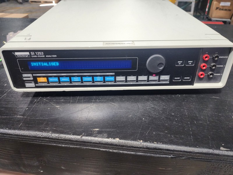 Schlumberger Solartron 1253 Gain-Phase Analyzer with HP ColorPro Printer