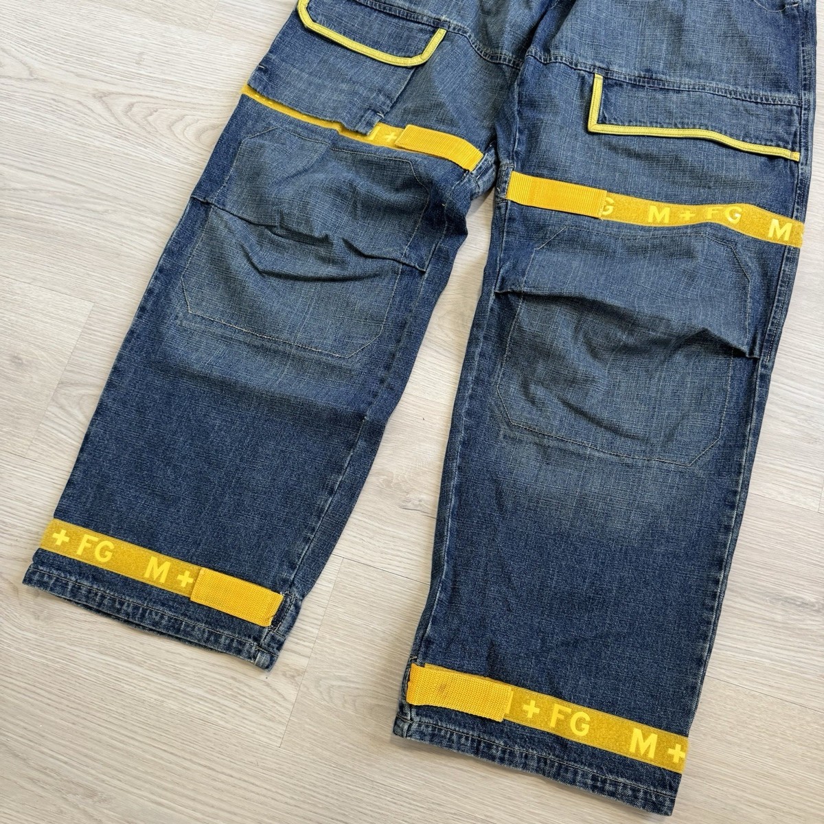 Vintage Marithe Francois Girbaud Jeans Men 38 Cargo Shuttle Tape
