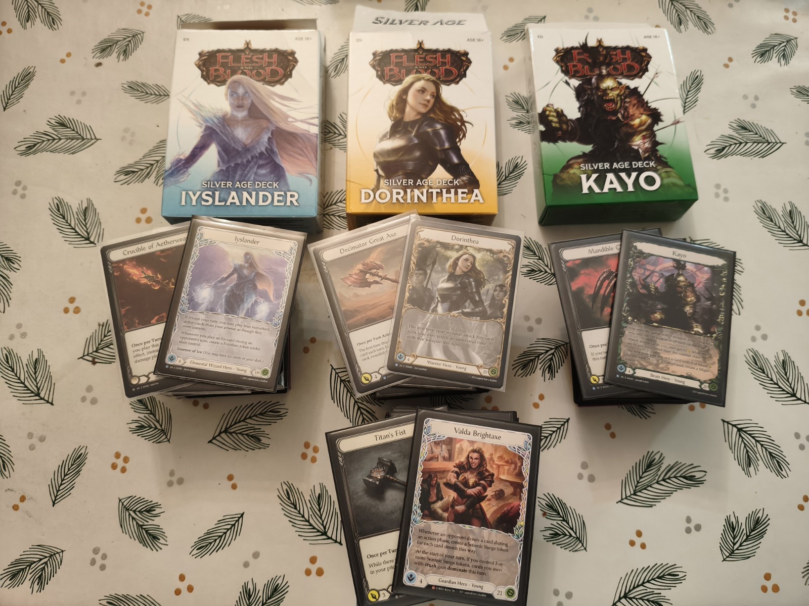Flesh and Blood TCG Silver Age Bundle 4 Decks + tools for uogrades