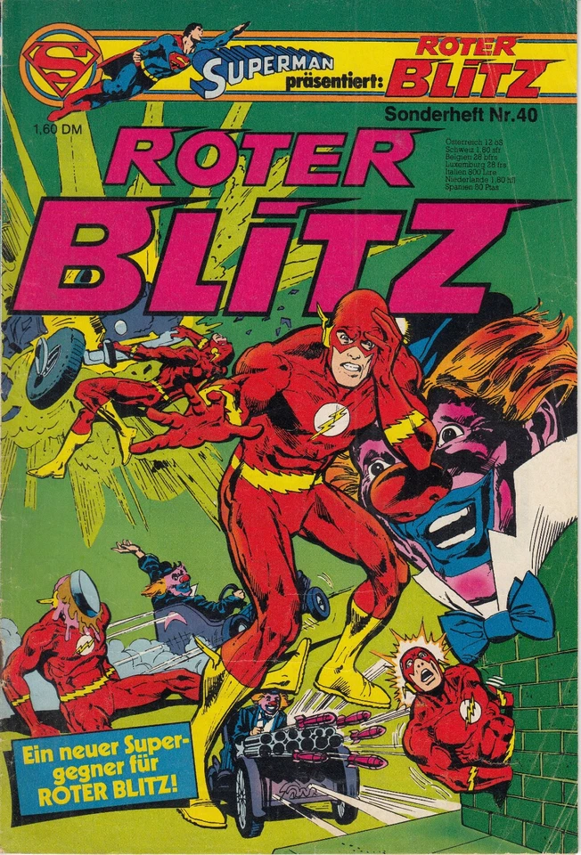 Roter Blitz Sonderheft Nr 40 Ehapa Verlag 1979 DC Flash - Bild 1 von 1