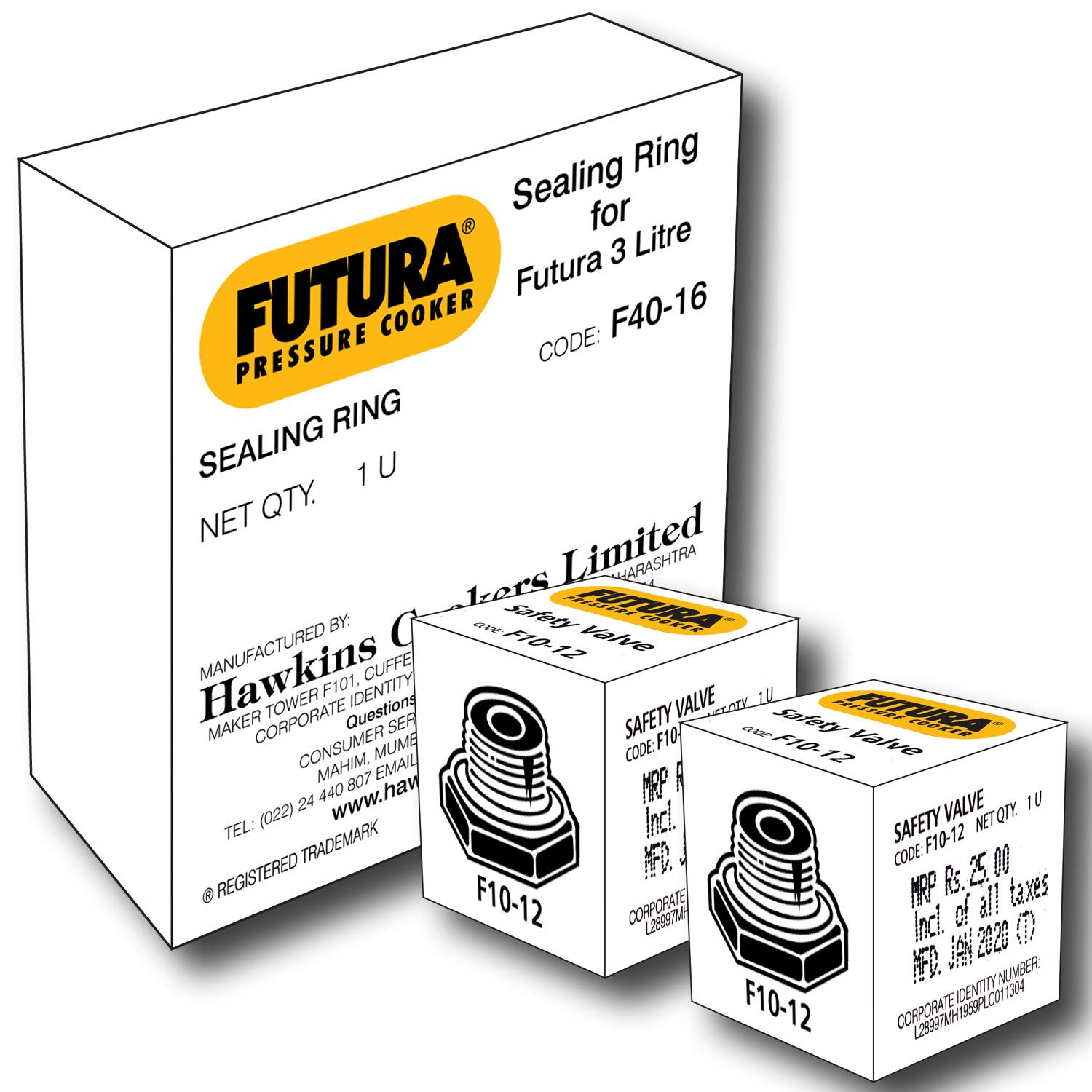 3L圧力鍋と安全弁(ブラック)、用プラスチックFuturaゴムガスケット...