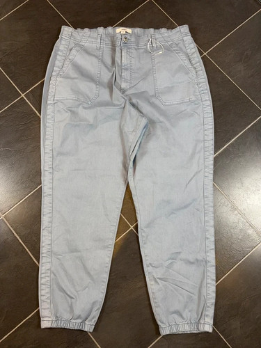 Marks & Spencer, M&S size 20 regular light blue wide leg trousers B12 VIN