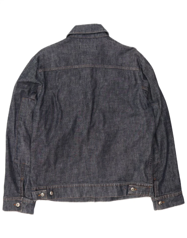 Chaqueta de mezclilla para hombre FRENCH CONNECTION UK 38 mediana azul marino algodón AH19 Foto 2 de 4