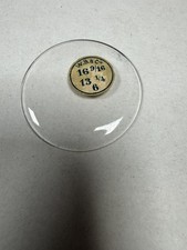 Vintage W.B. Cie Pocket Watch Crystal Domed 37.25mm 16 9/16 13 1/4 6 Clear