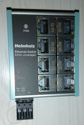 Helmholtz Ethernet-Switch 8-Port, unmanaged, 10/100 Mbit  SN: 50141501 HW: 21A