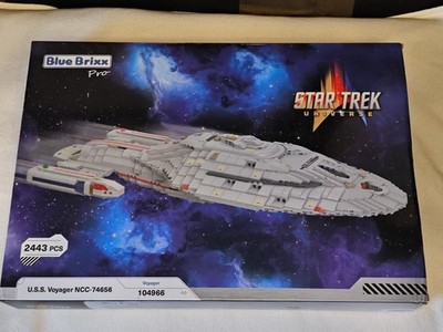 BlueBrixx Pro Star Trek USS Voyager NCC-74656 Set 104966 - 2443 Teile NEU/OVP