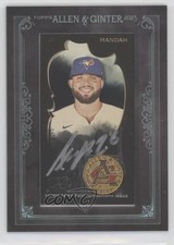 2023 Topps Allen & Ginter X Framed Mini Black Frame /25 Alek Manoah Auto 02d2