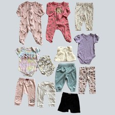 3-6 MONTHS GIRLS CLOTHES 27 PIECE LOT MIX BRANDS Disney, Carter's, Shein