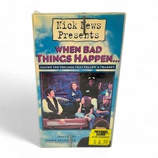 Nick News Presents When Bad Things Happen Blockbuster VHS Extremely Rare