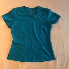 Barco One Women's Scrub Top Turquoise Blue