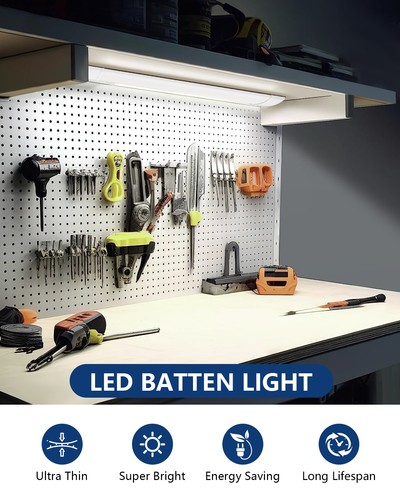 60/90/120/150 cm LED lámpara de bañera lámpara de techo lámpara de habitación húmeda taller tubo - Imagen 9 de 21