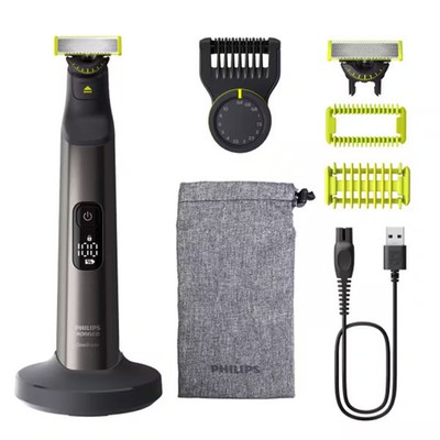 Philips Norelco - OneBlade 360 Pro Hybrid Face & Body Electric Trimmer QP6552...