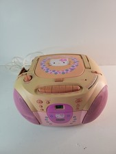  Parts Vintage 1999 Pink Hello Kitty CD Boombox AM/FM Radio  Cassette Player