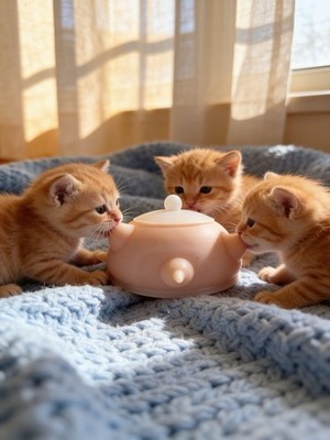 Doggiema Small Bubble Milk Bottle Bowl For Kittens And Small Size Puppies Puppy