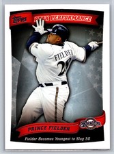 2010 Topps #PP-30 Prince Fielder Peak Performance