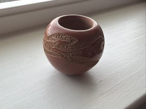 Santa Clara Pueblo Redware Jar, Mid-20th Century