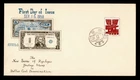 DR WHO 1958 RYUKYU JAPAN FDC DOLLAR/CENT DENOMINATION M77710