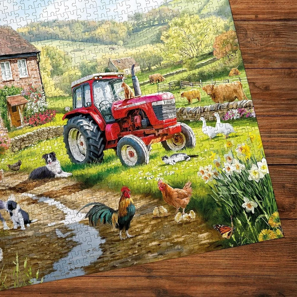 Gibsons Macneil Farm 1000 Piece Jigsaw Puzzle for Adults Traditional Countryside - Imagen 3 de 4