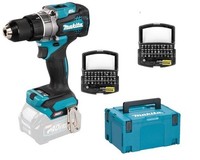 Makita DF001GZ Akku-Bohrschrauber 40V Xgt DF001 + 2X Bitset Im Makpac 3 Koffer