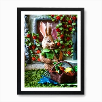 Osterhase 114 Kunstdruck gerahmt Wandbild Poster Leinwanddruck Bild