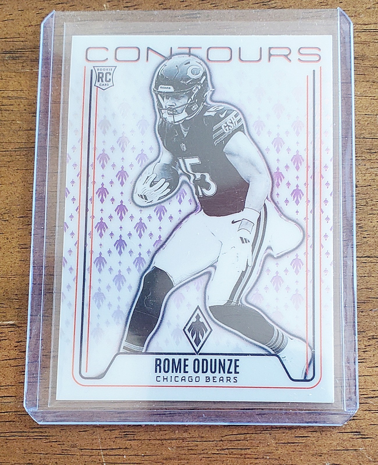 2024 Panini Phoenix - Contours Rome Odunze #CON-ROE Purple (RC)
