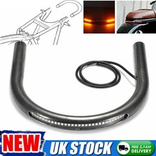 Cafe Racer Rear Frame Hoop Brat Style Seat Loop LED Light For Honda CB CL Suzuki