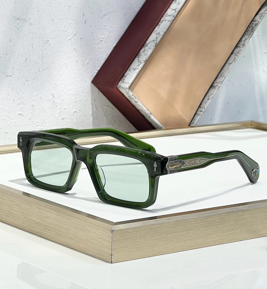 JMM квадратный личности ретро бирюзовый ручной работы роскошь мужчин + женщин солнцезащитные очки - Изображение 4 из 4