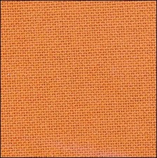 Zweigart Lugana 32ct 18x27 Pumpkin Fabric