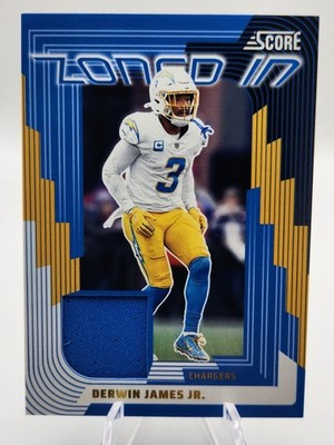 2025 Score - Zoned in Derwin James #ZON-DJS Jerseys (MEM) Relic Card