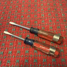 Vintage Craftsman Pocket Screwdriver Set 41241 WF Slotted 1/8 Forged USA 🇺🇸