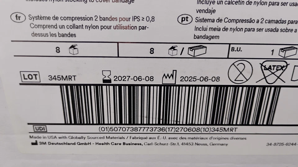 3M Coban 2 Two-Layer Compression Bandage System #2094N Lot of 4 Boxes Exp 6/2027 - Image 3 of 4