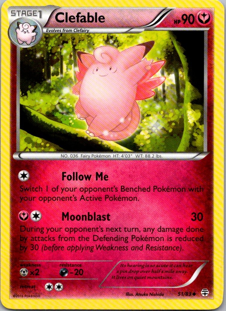Clefable Uncommon Generations 51/83 NM