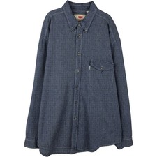 Used 90'S Levi's long-sleeved button-down shirt men's size XL equivalent vintage