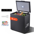 VEVOR Chest Freezer 5 cu.ft / 141L Compact Deep Freezer with 2 Storage Baskets