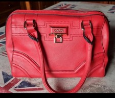 borsa a bauletto rossa gaudi come nuova