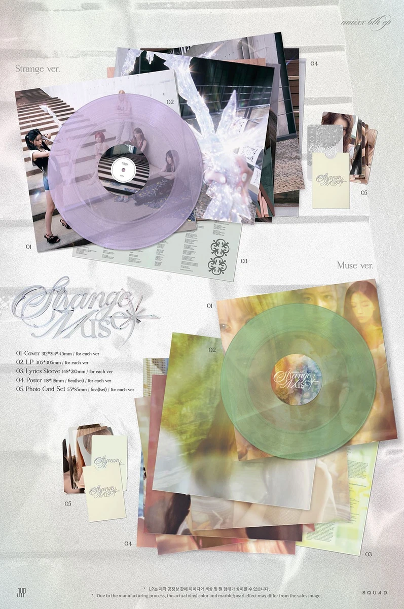 NMIXX [STRANGE MUSE] 6th EP Album LP Ver/Vinyl+Lyrics+6 Poster+6 Photo Card+GIFT