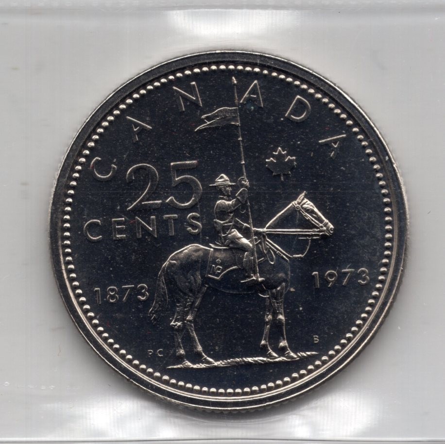 1973 Large Bust Canada 25 Cents Specimen Coin - ICCS SP67 Mountie
