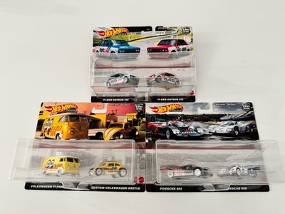 Hot Wheels Premium Car Culture 2 Pack - Datsun, VW, Porsche - Set of 3