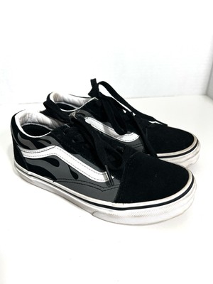 Vans Kids Old Skool Flame Suede Sneakers Size 2