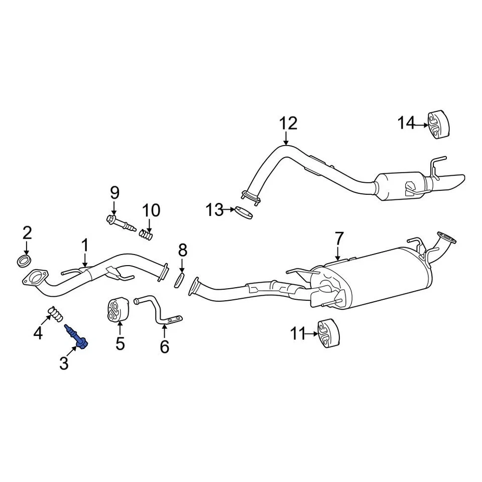 For Toyota Tacoma 2005-2024 Toyota 90109A0064 Front Exhaust Bolt - Изображение 3 из 4
