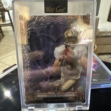2024 Wild Card 7 Card Stud Drew Brees 2/6 Holo Purple Heart
